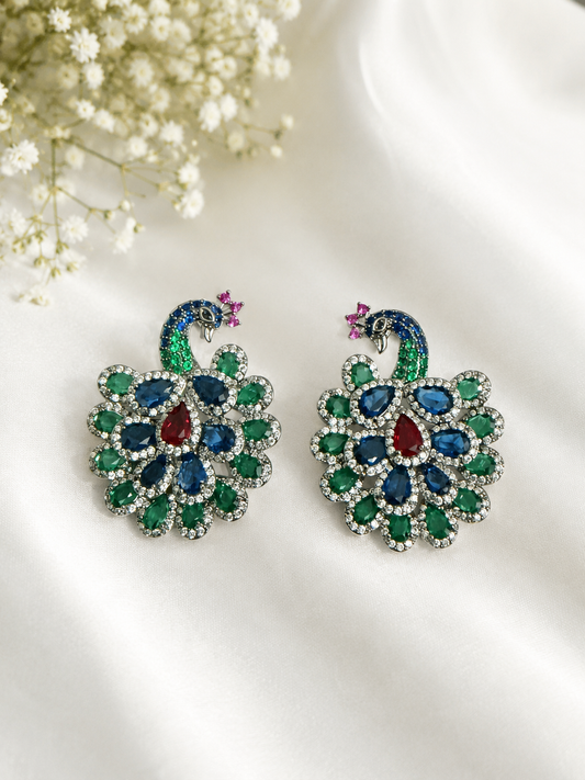 Royal Peacock Earrings