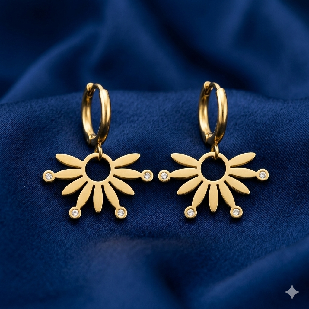 Sunbeam Charm Hoops - DS19