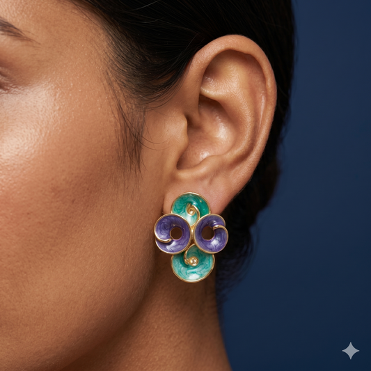Aqua Harmony Earrings - EN02