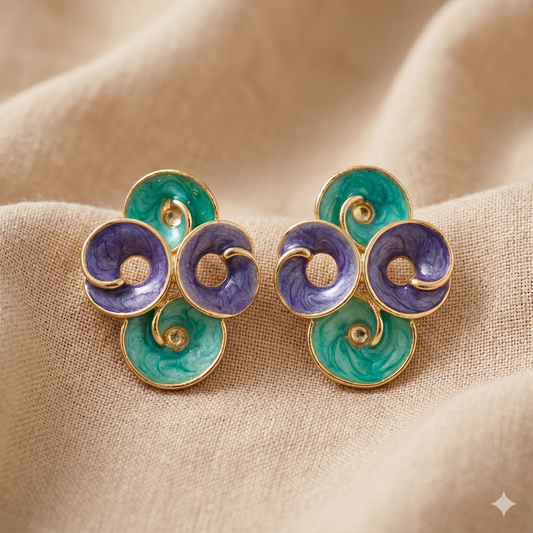 Aqua Harmony Earrings - EN02