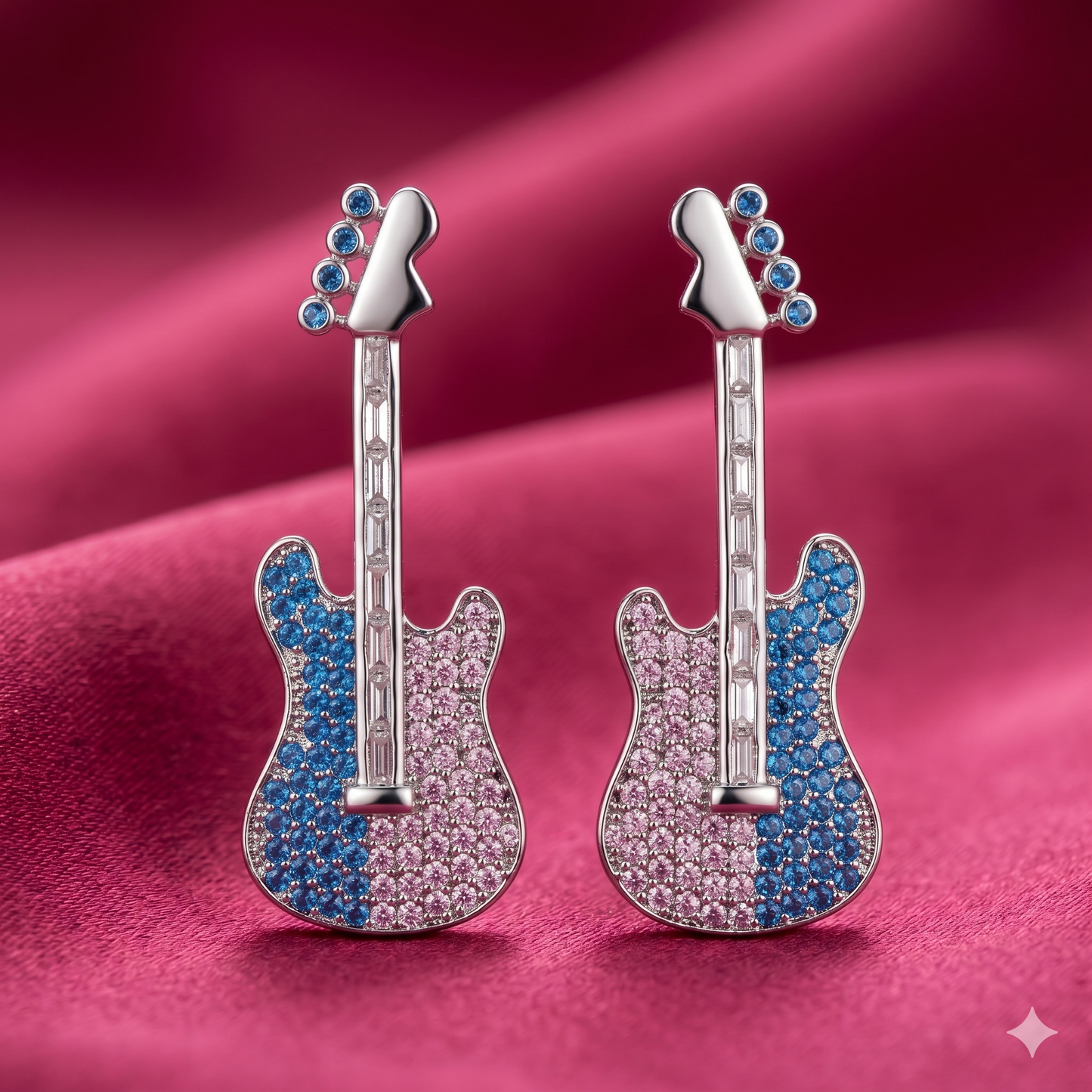 Melody Spark Guitar Earrings