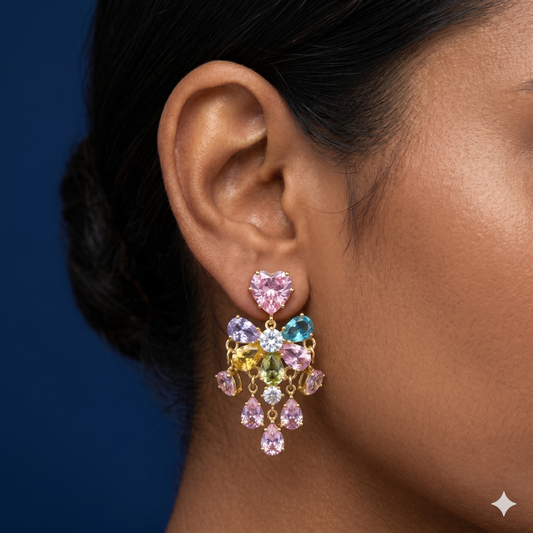 Rainbow Luxe Drop Earrings - SFSS31
