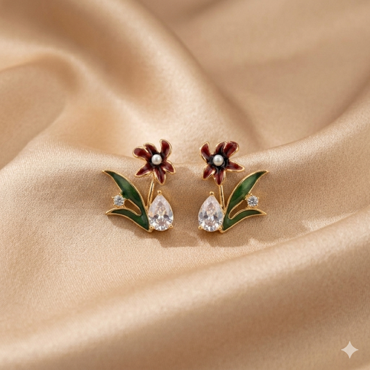 Maroon Bloom Charm - BWKO01