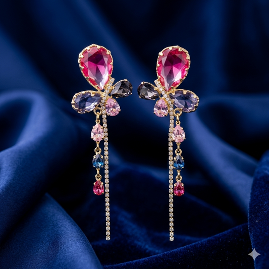 Multi Bloom Cascade Earrings - SFSS02.2