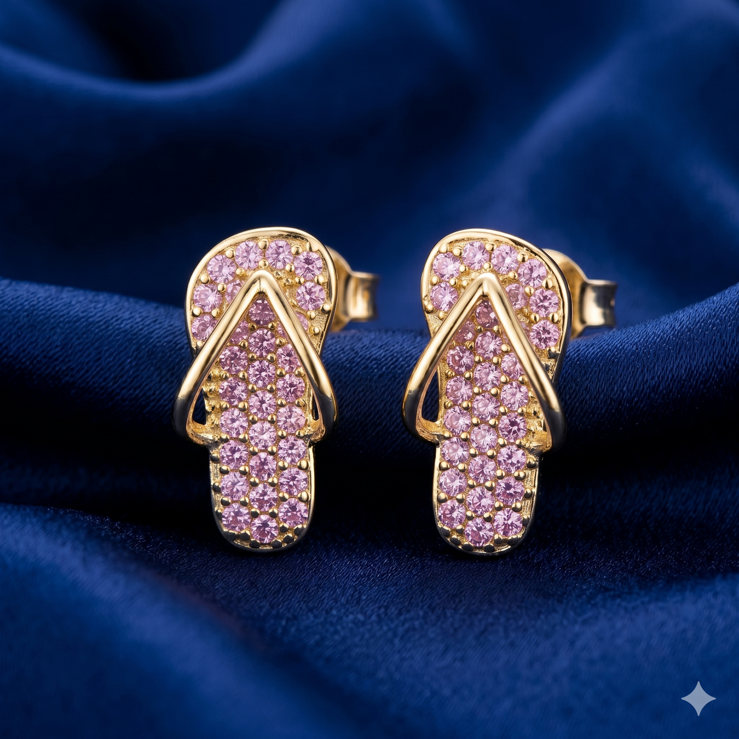 Beach Bliss Flip Flop Earrings - Blush Pink
