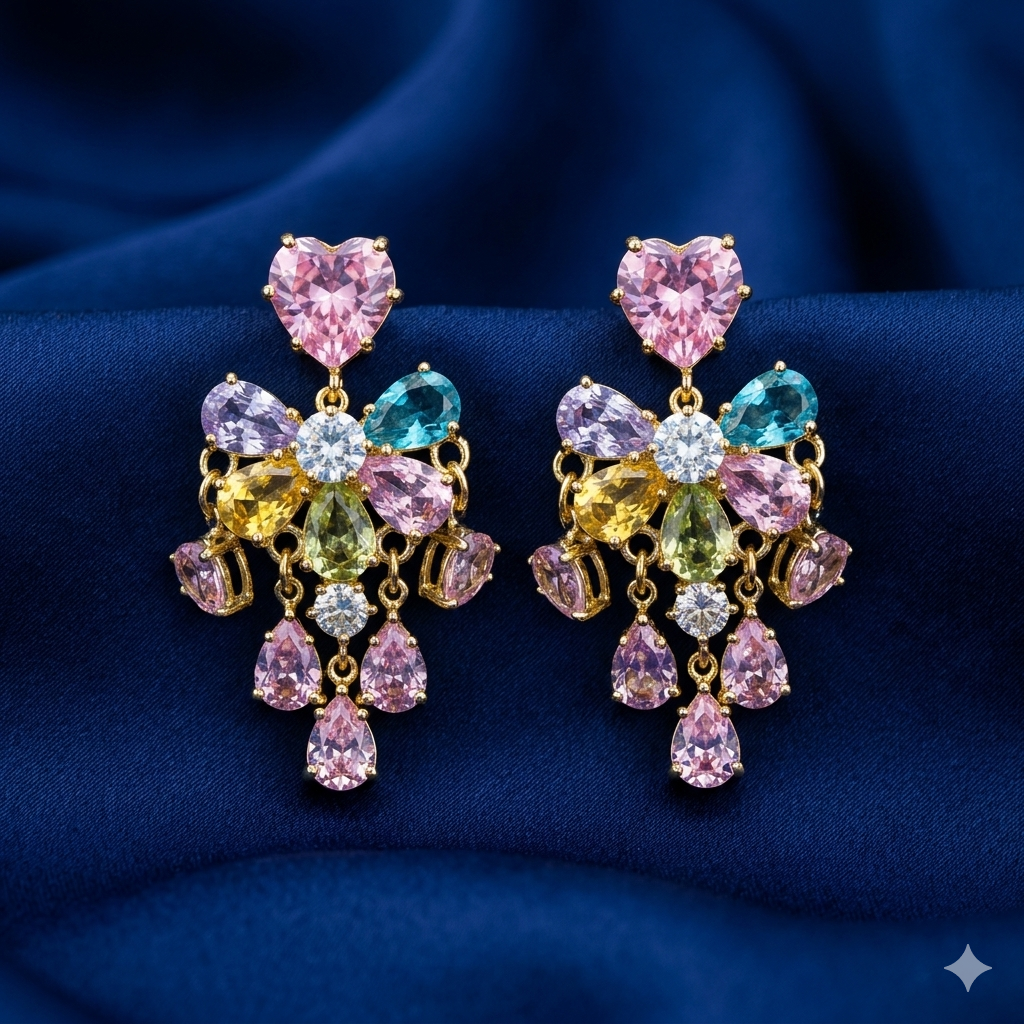Rainbow Luxe Drop Earrings - SFSS31