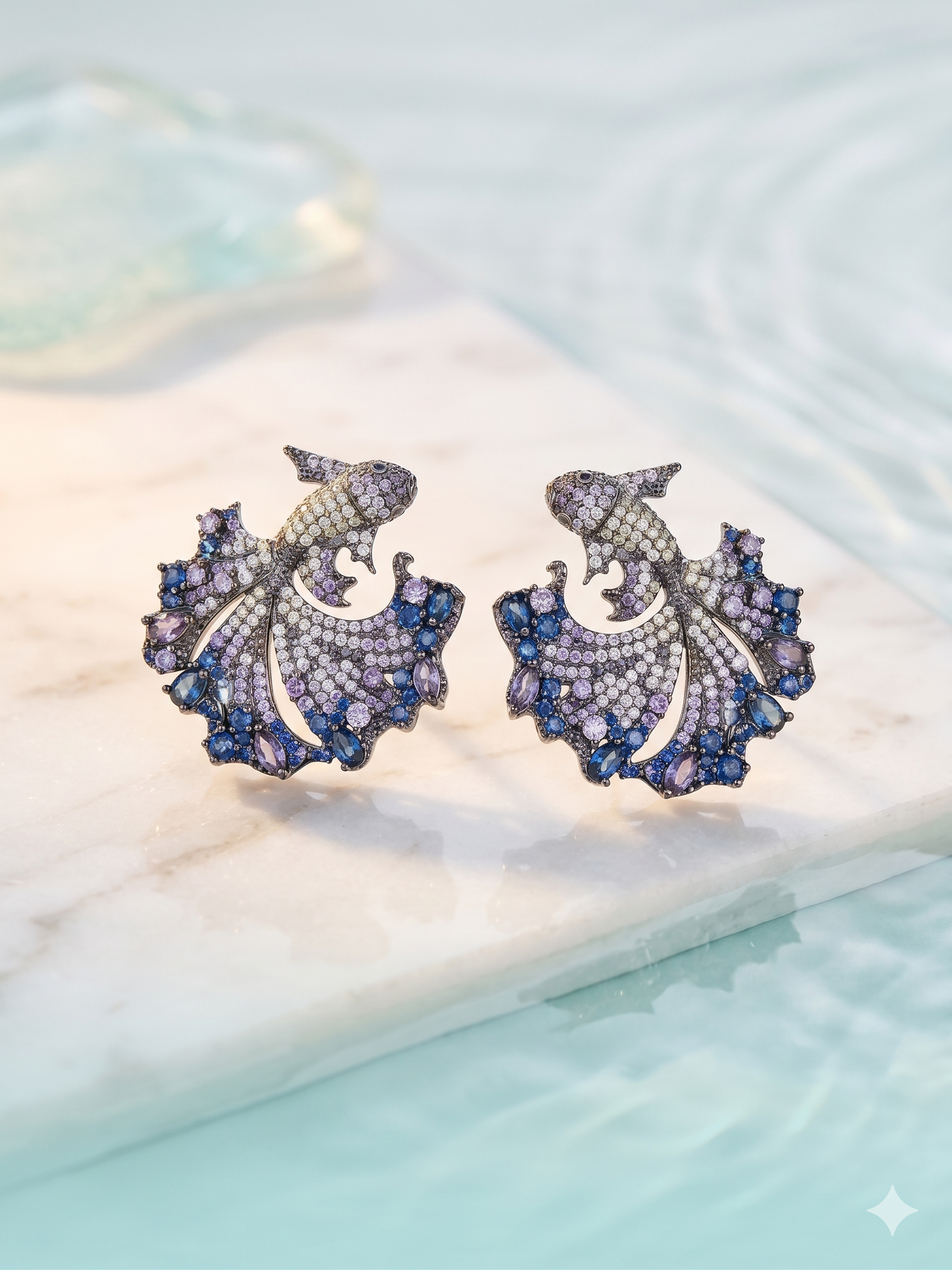Midnight Lagoon KOI Earrings