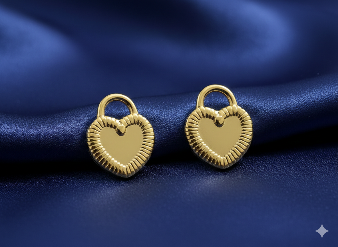 Heart Lock Earrings - MNSS04