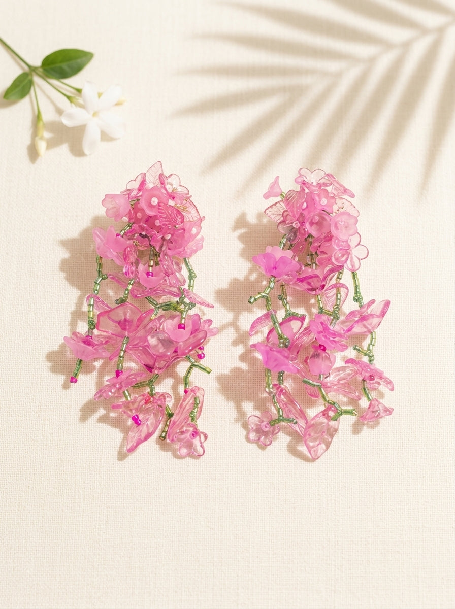 Pink Blossom Earrings - SFBD11