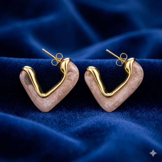 Blush Aura Hoops