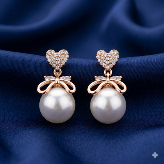 Sweetheart Pearl Earrings - PL11