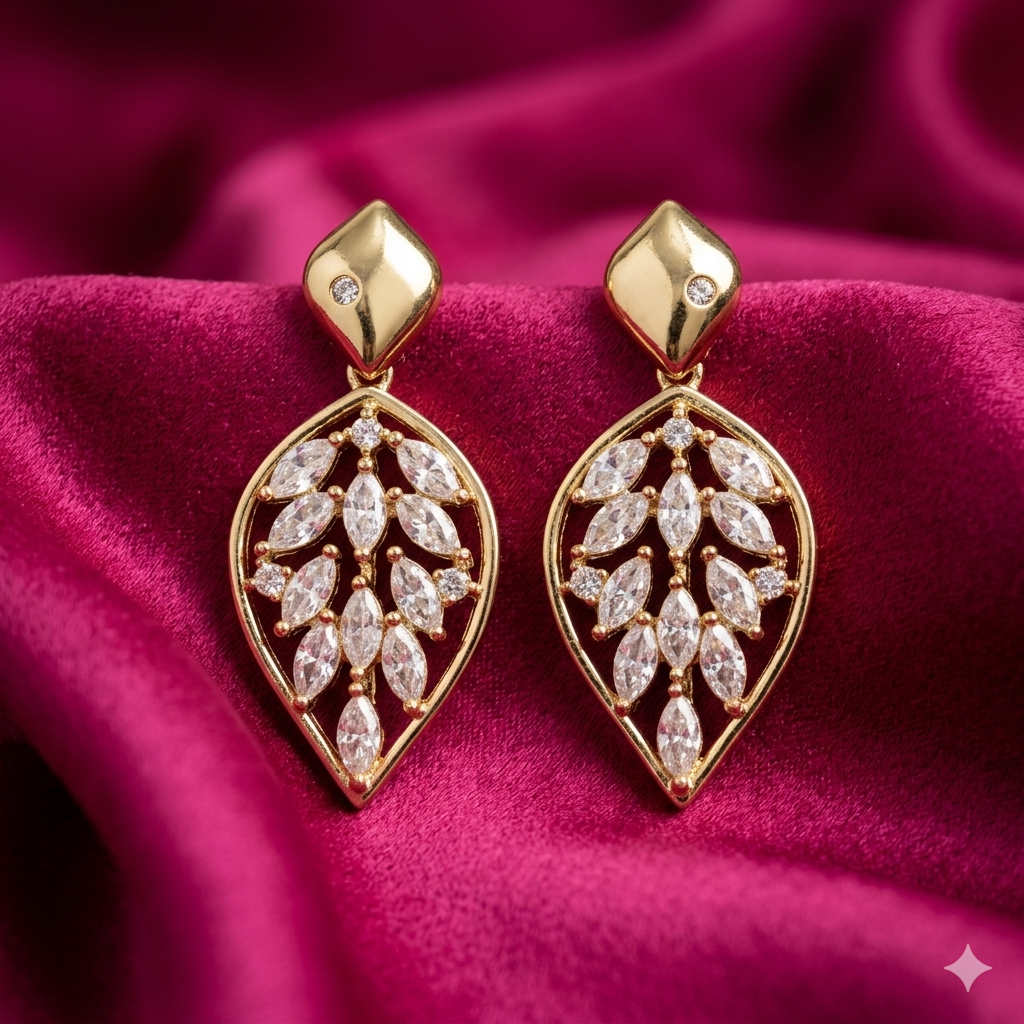 Luxe Vine Drop Earrings - SFPW04