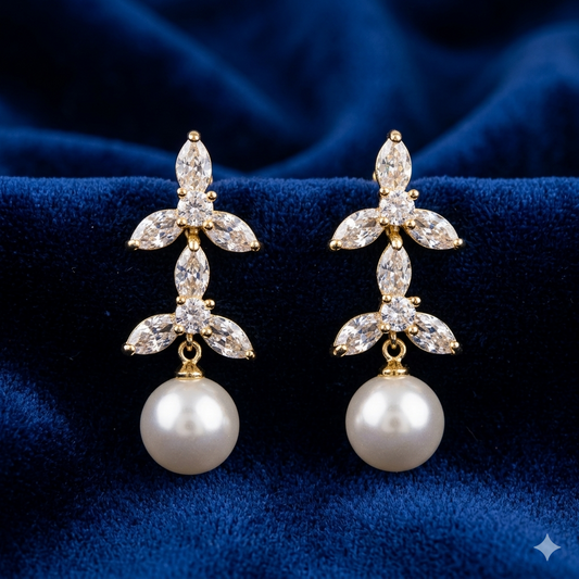 Aurora Pearl Blossom Earrings - SFPW19