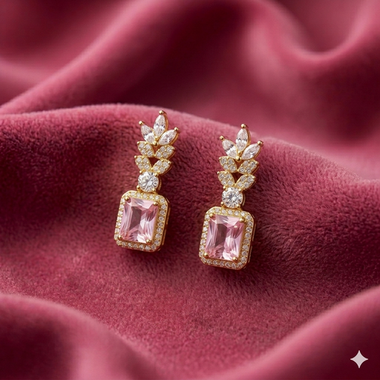 Ethereal Blush Drop Earrings - SFPW27