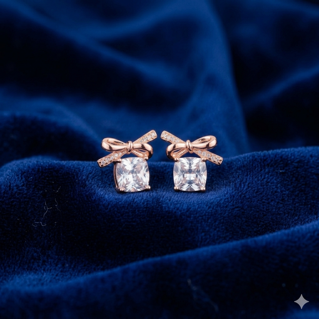 Crystal Bow Studs - SFPW39