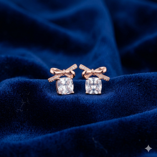 Crystal Bow Studs - SFPW39