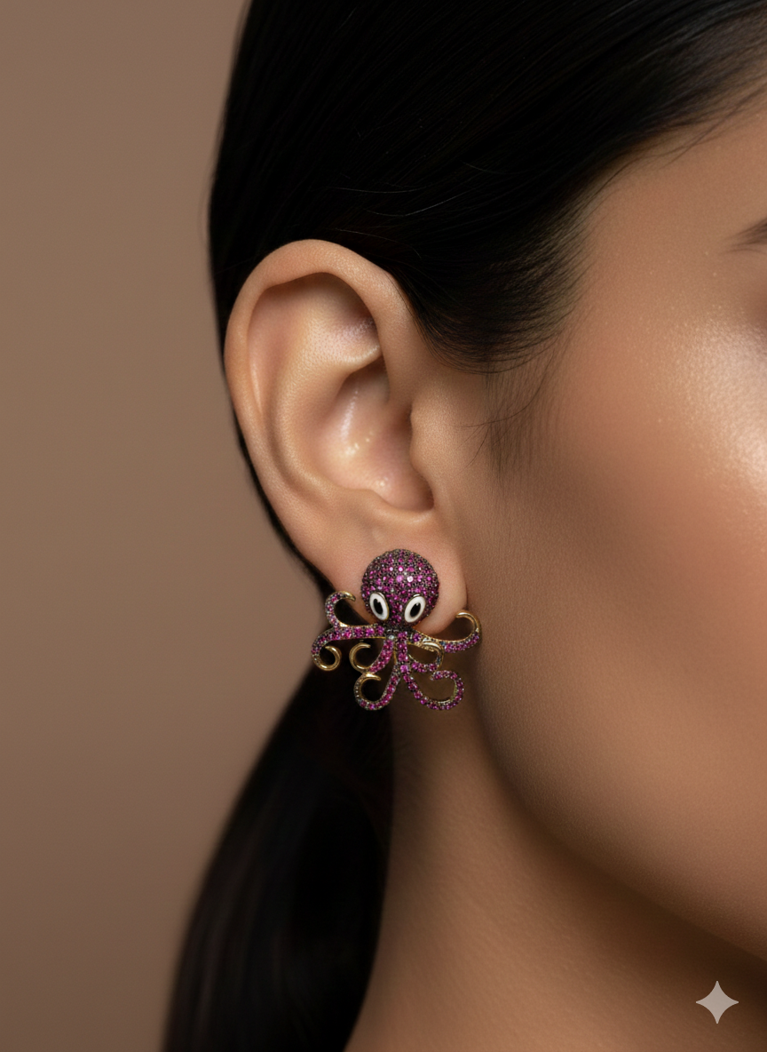 Pink Sparkle Octopus