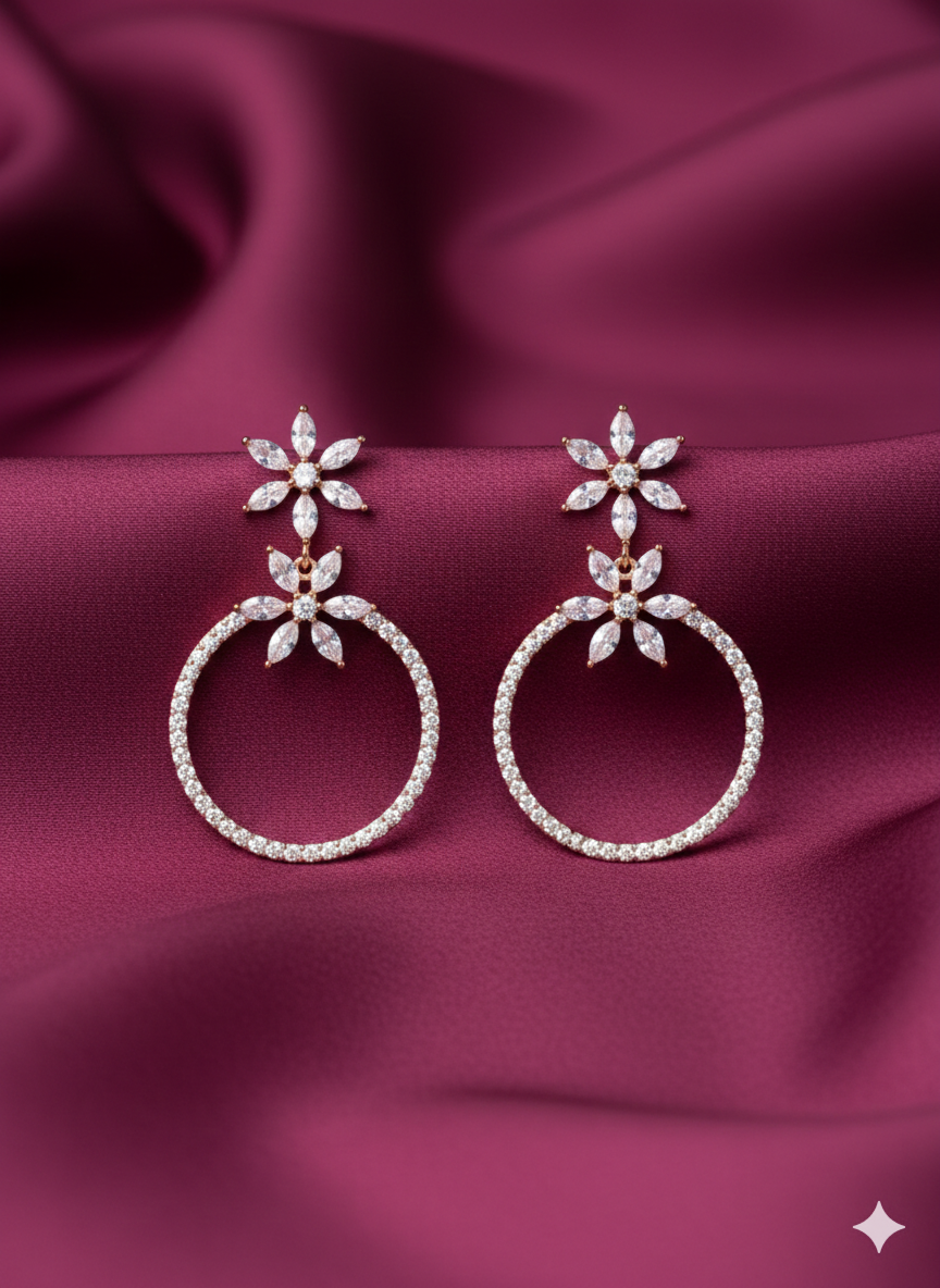 Crystal Bloom Hoop - BWAT01