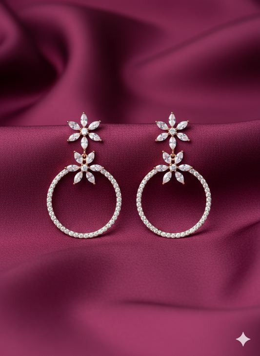 Crystal Bloom Hoop - BWAT01