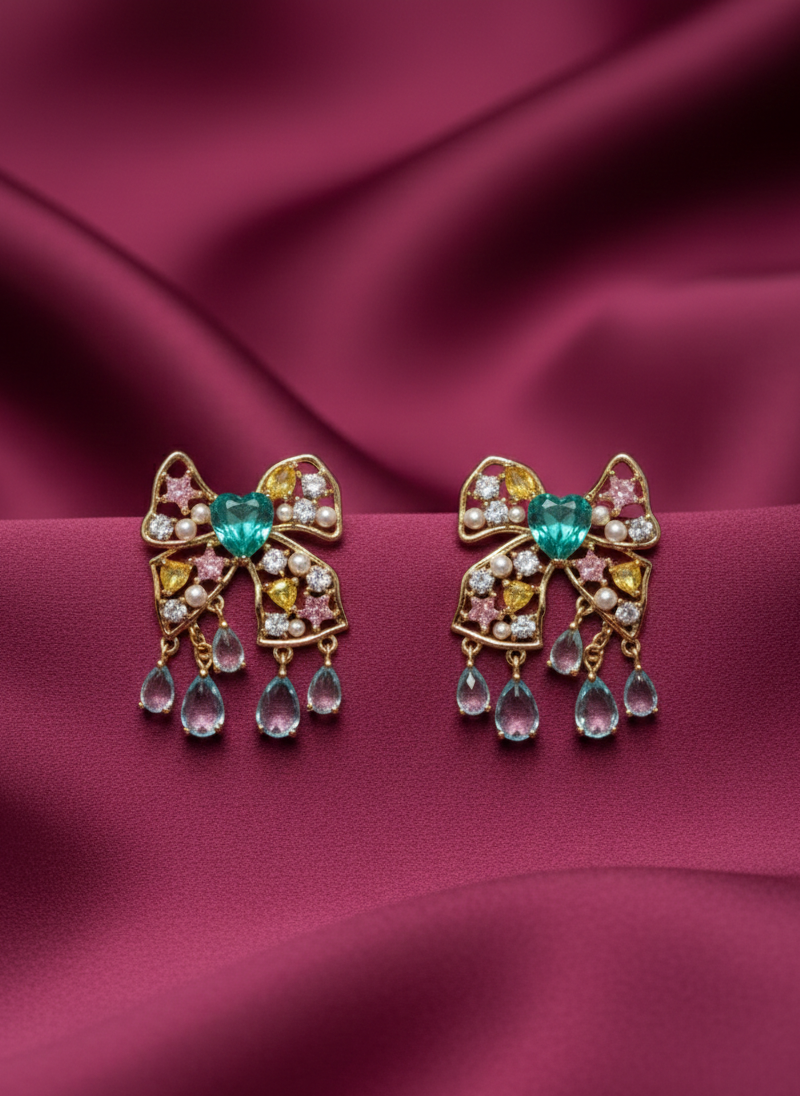 Jewel Bow Drop - SFSS10