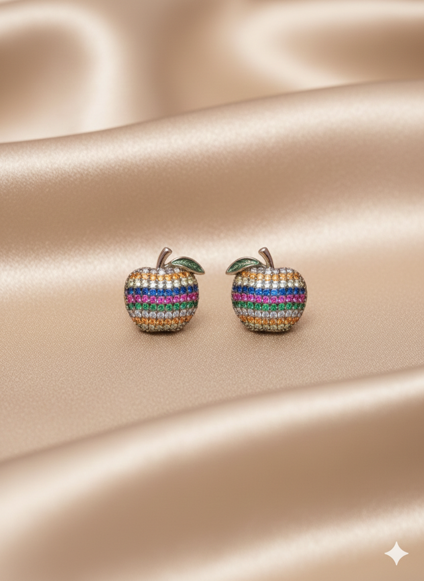 Rainbow Apple Stud  - SFSS13