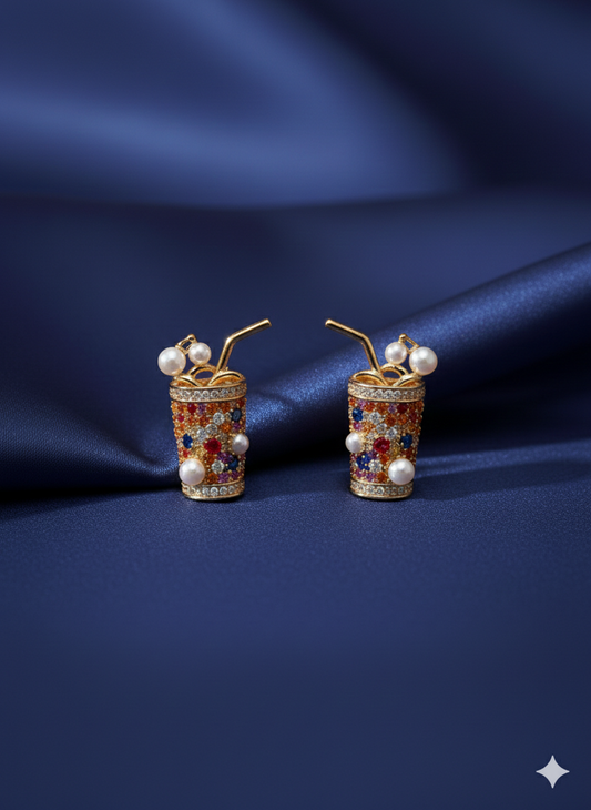 Sparkil Soda Cup Earrings - SFSS14
