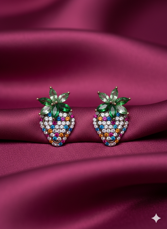 Sparkling Strawberry Stud  - SFSS20