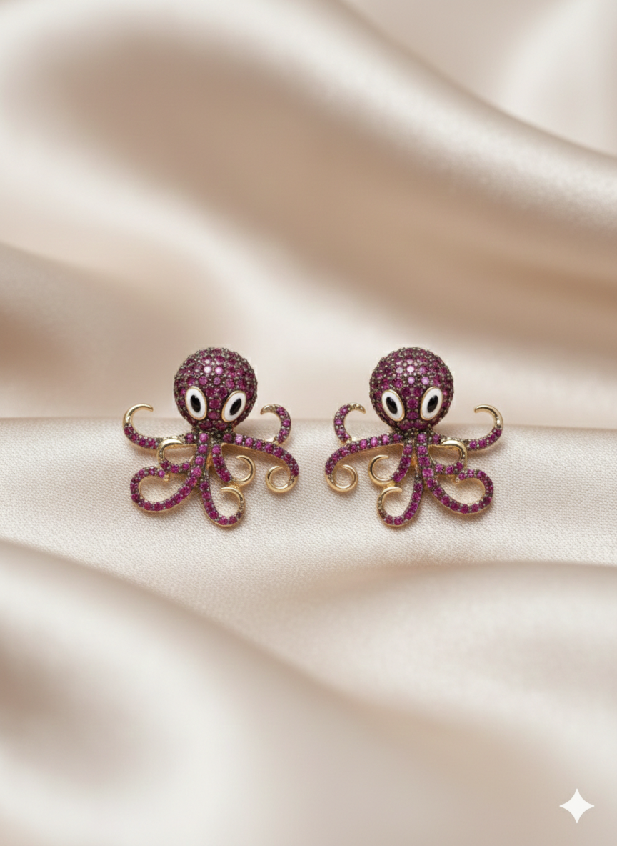 Pink Sparkle Octopus