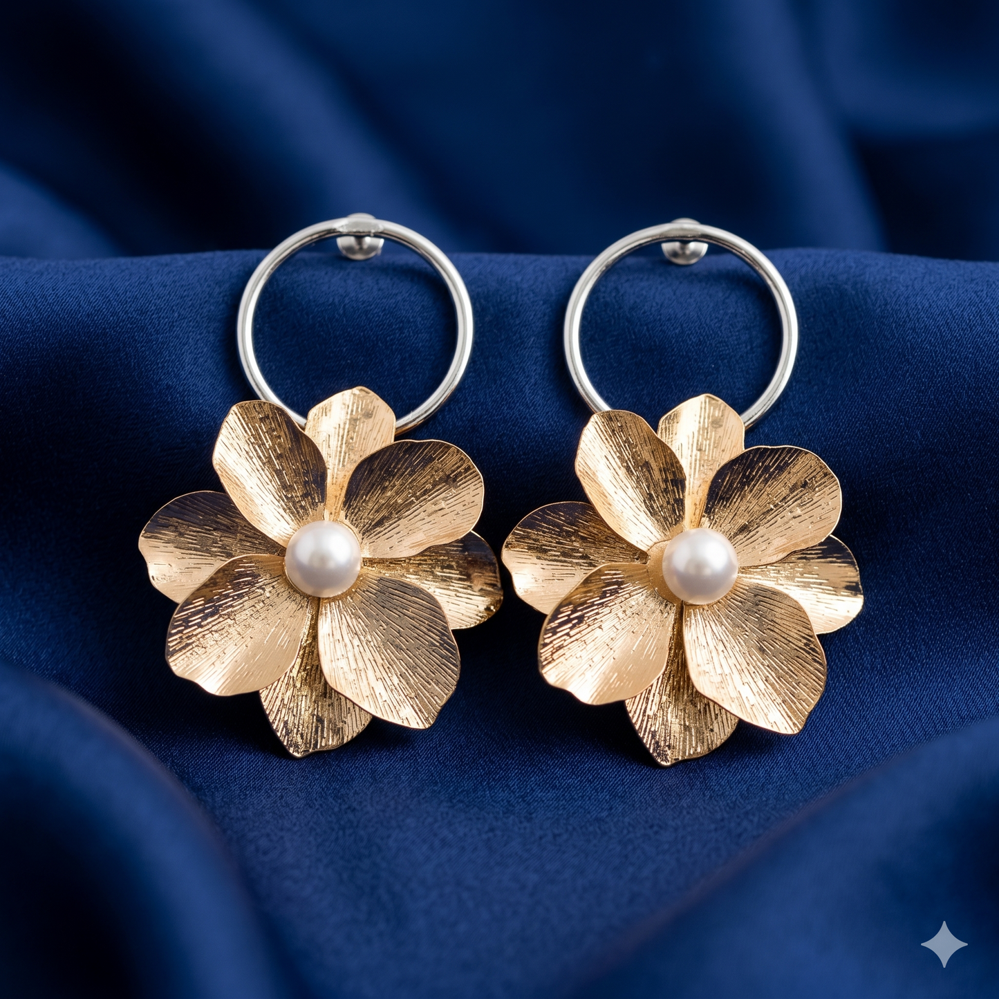 Rosette Hoop Earrings - TY10