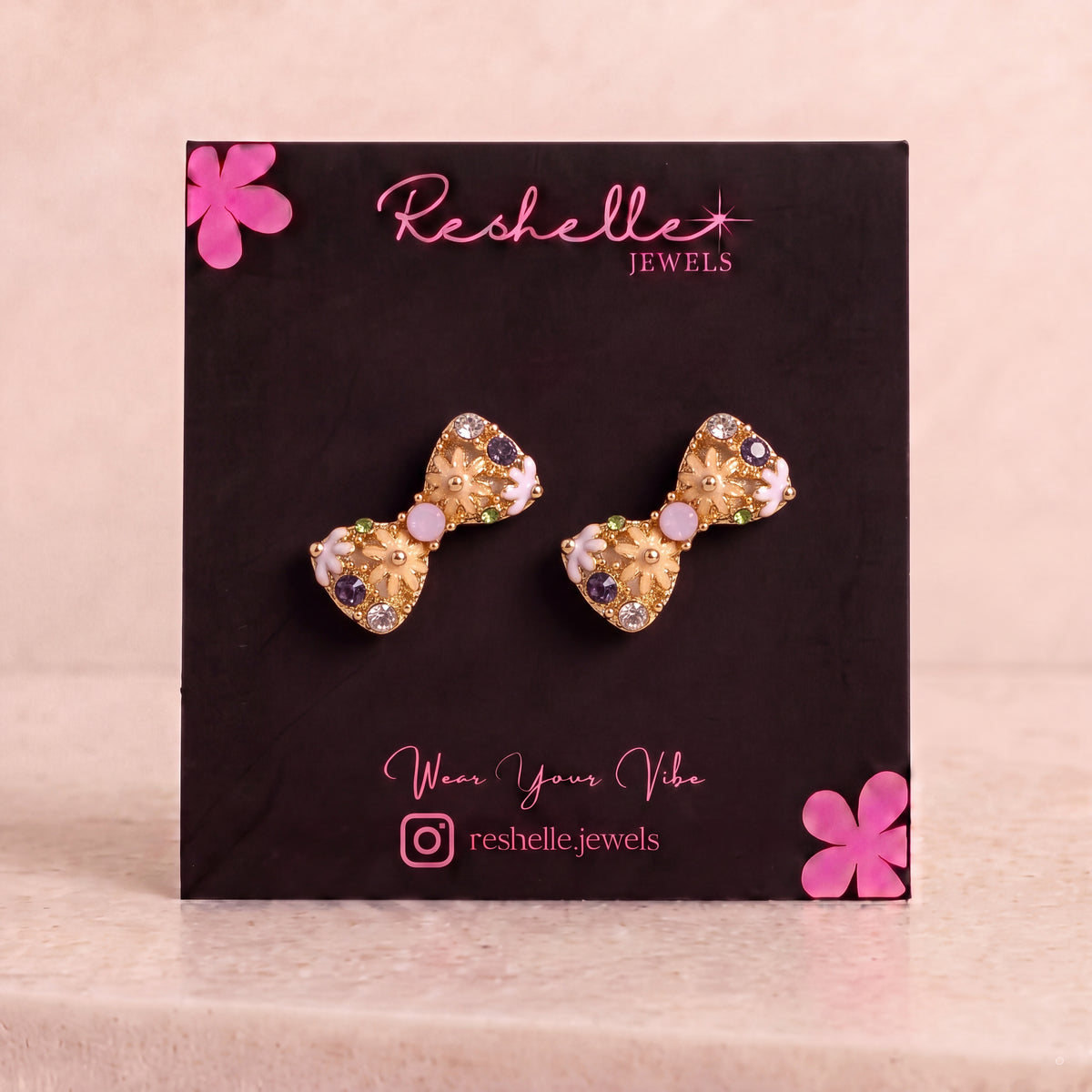 Belle Bow Bloom Earrings