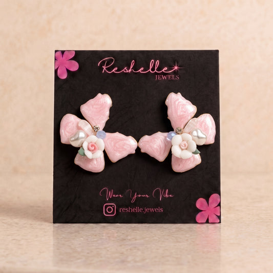 Blush Butterfly Earrings