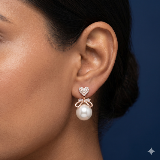 Sweetheart Pearl Earrings - PL11